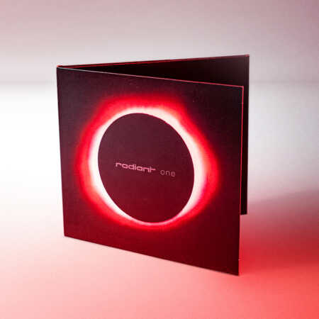 Albumcover-Design in Seitenansicht